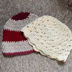 Two adorable crocheted hats!